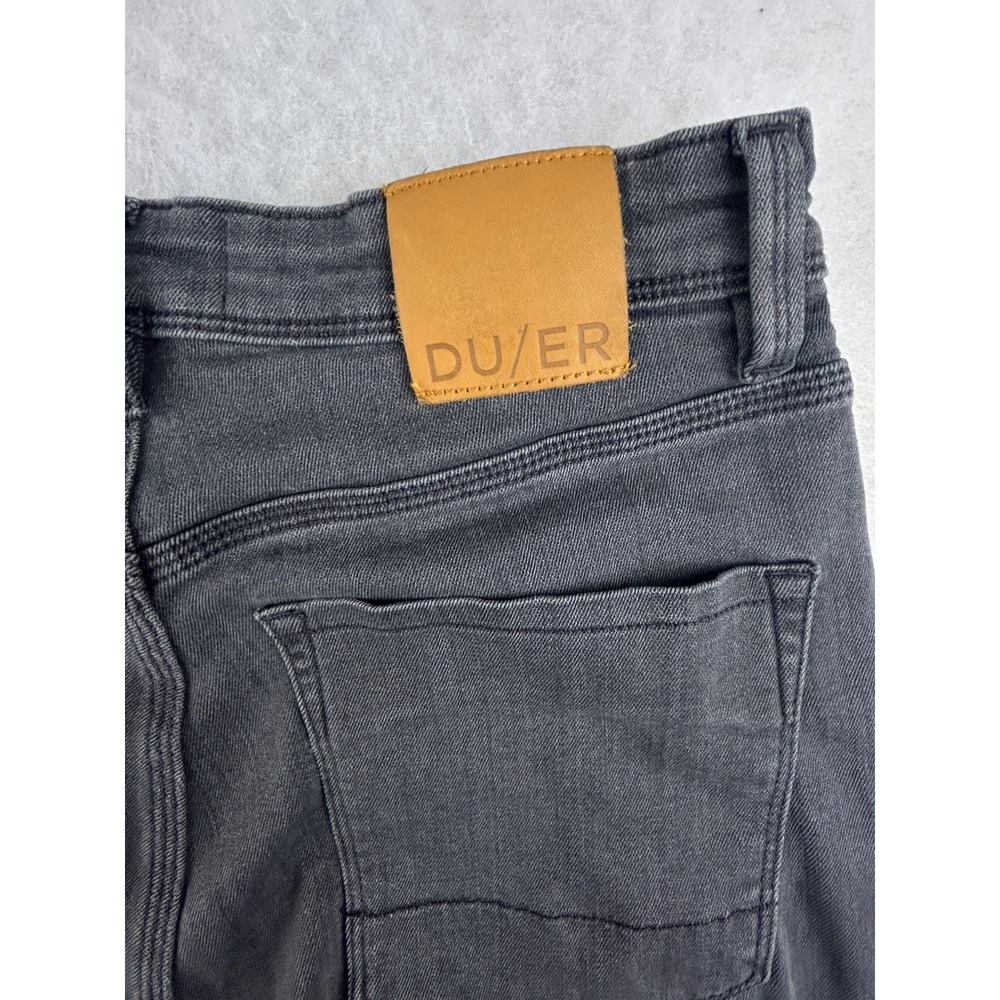 DUER L2X Slim Fit Jeans Mens 30x34 Coolmax Performance Gray - Picture 7 of 16